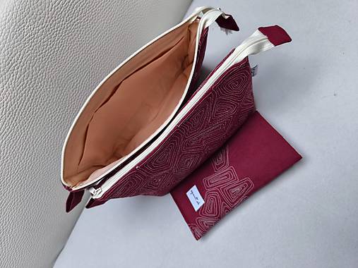 Kozmetické taštičky bordové (25 x 18 x 4 cm)