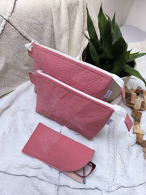 Kozmetické taštičky terakota (Puzdro na okuliare)