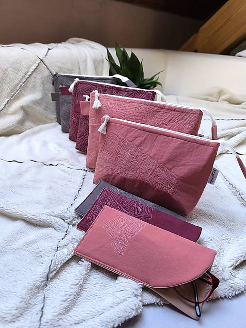 Kozmetické taštičky terakota (Puzdro na okuliare)