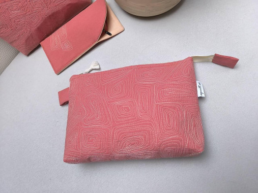 Kozmetické taštičky terakota (25 x 18 x 4 cm)