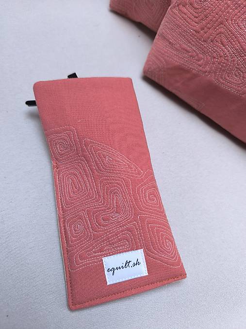 Kozmetické taštičky terakota (Puzdro na okuliare)