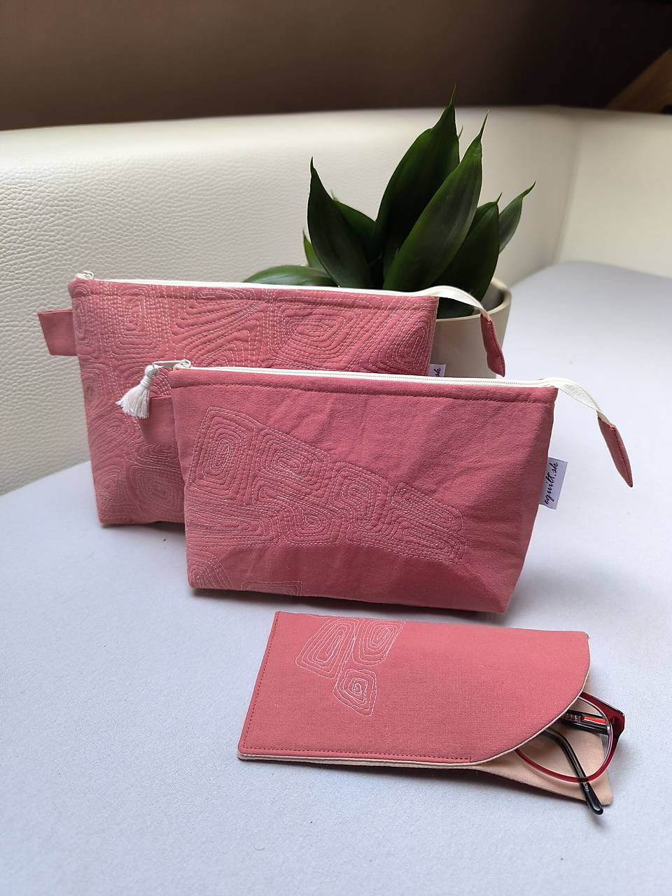 Kozmetické taštičky terakota