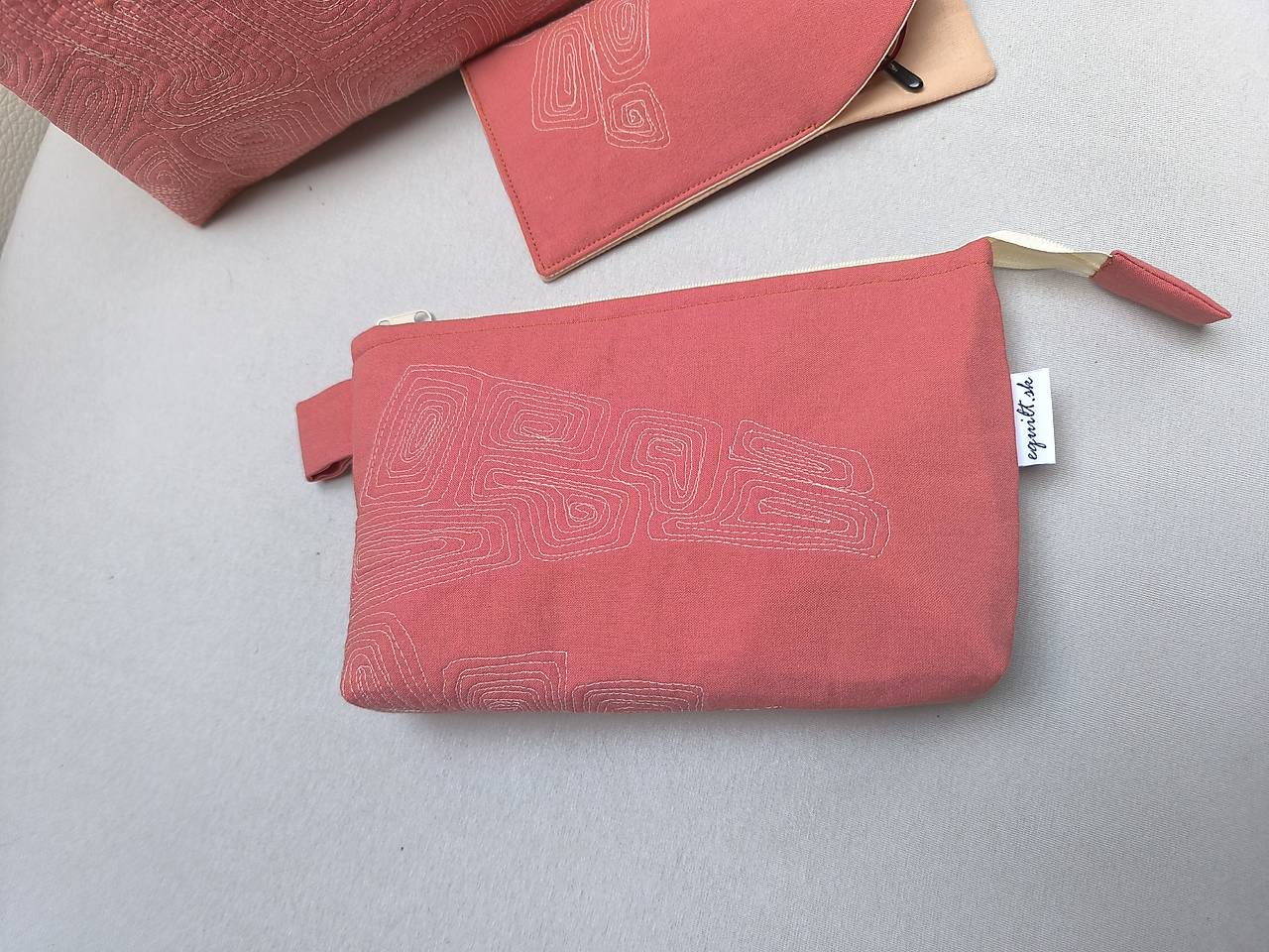 Kozmetické taštičky terakota (23 x 14 x 4 cm)