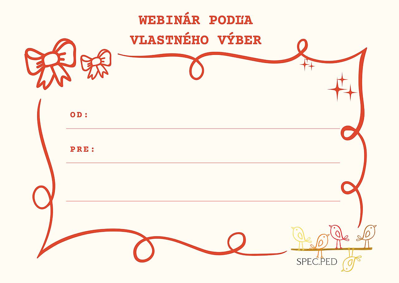 Darčekový poukaz na webinár