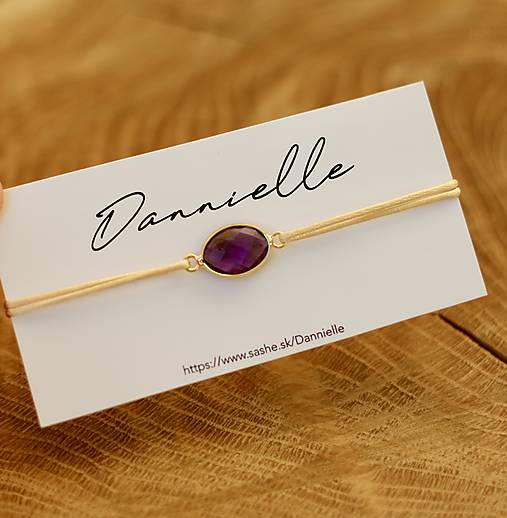 Náramky - Náramok - ametyst - 17946094_