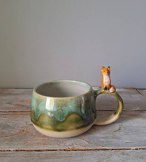 Nádoby - šálka s líškou - 17945833_