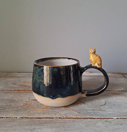 Nádoby - šálka s mačičkou - 17945845_