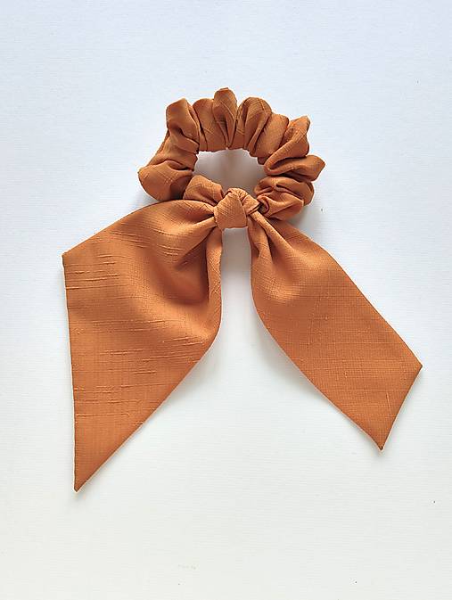 Maxi scrunchie asymetrická (Oranžová)