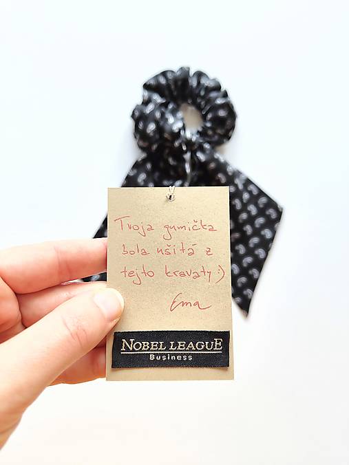 Maxi scrunchie hodvábna (Čierna)