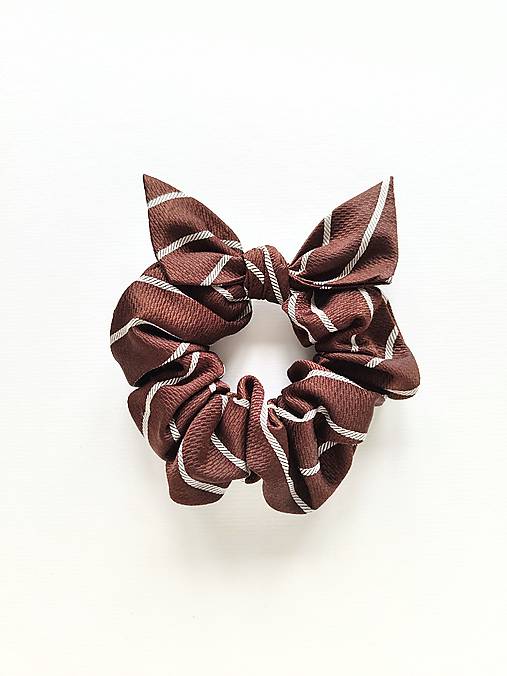Scrunchie hodvábna (hned pásikatá)