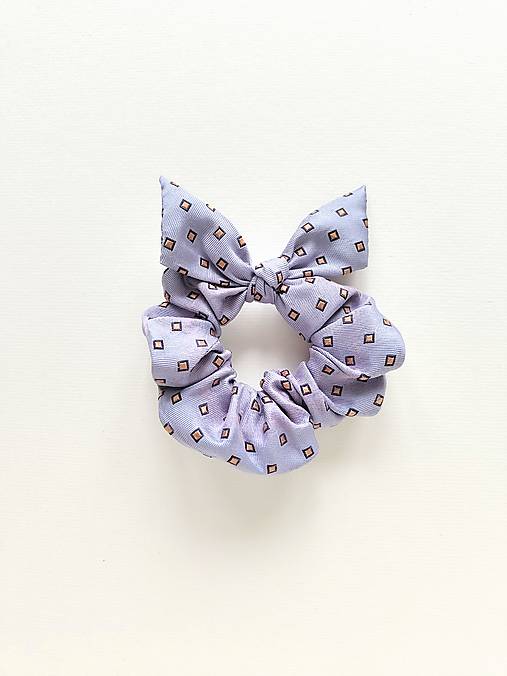 Scrunchie hodvábna (modro-fialová)