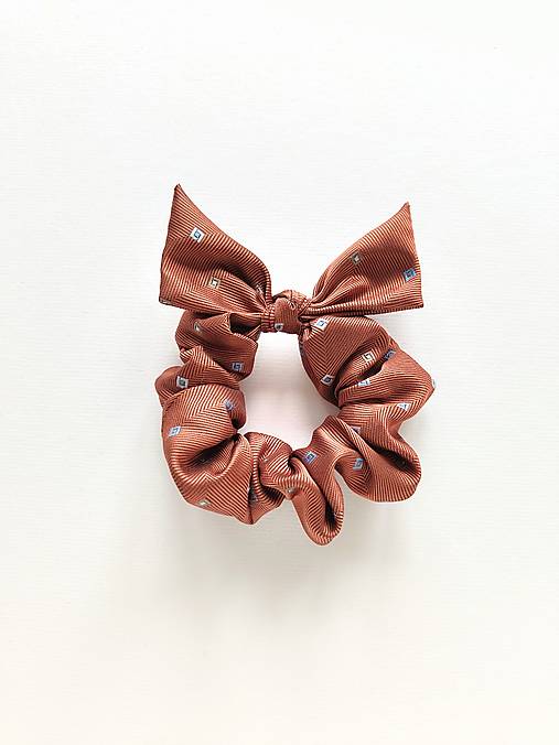 Scrunchie hodvábna (oranžová)