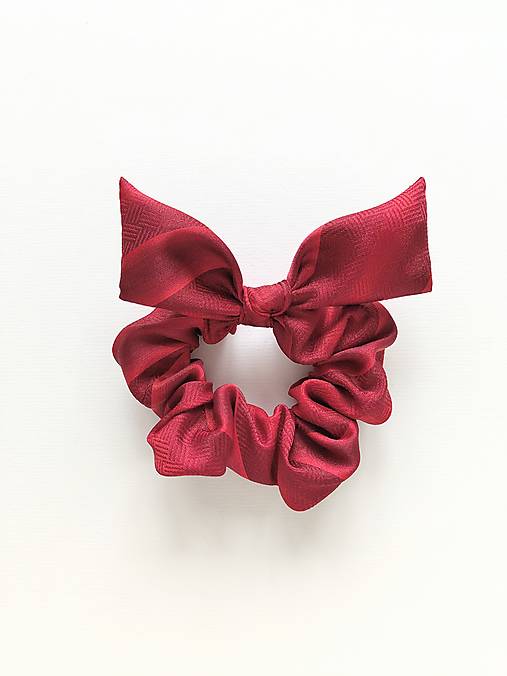 Scrunchie kravatová (červená)