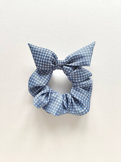 Scrunchie kravatová (belasá)