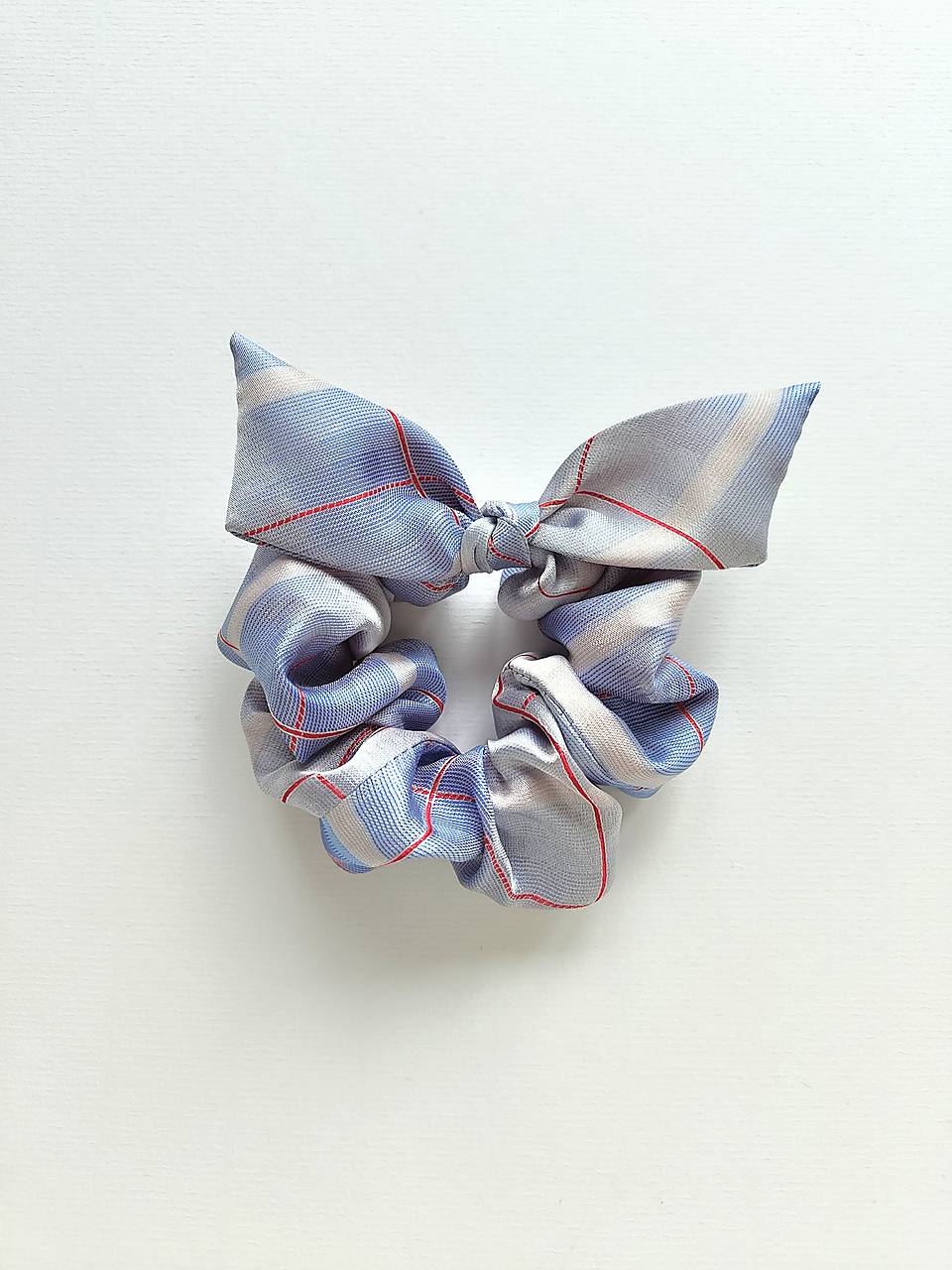 Scrunchie kravatová (modro-červená)