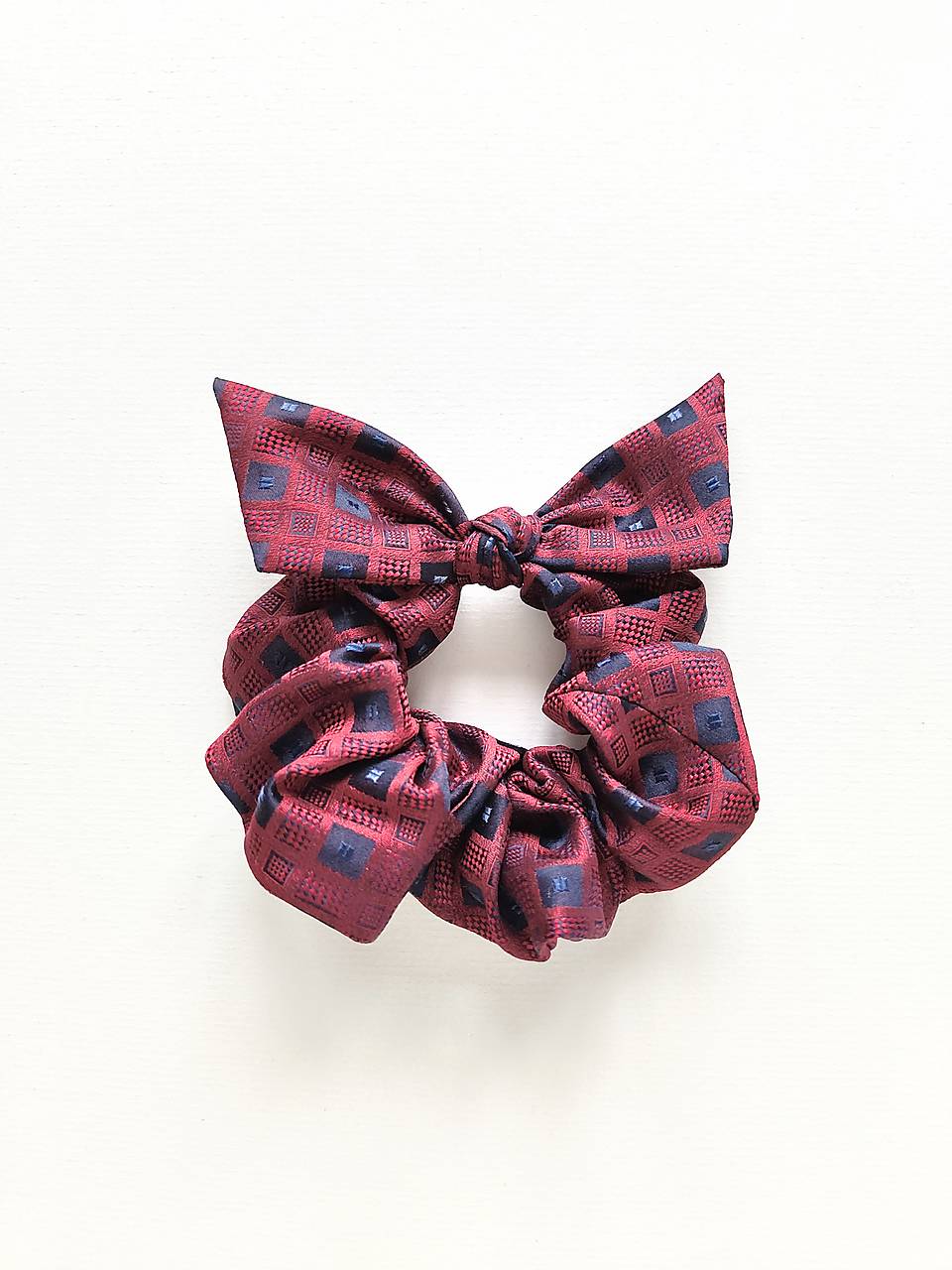 Scrunchie hodvábna (bordová)