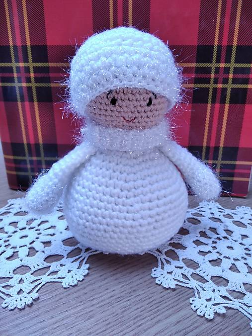 Dekorácie - Háčkovaný škriatok - 17946757_