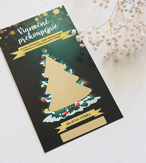 Papiernictvo - Vianočný stierací žreb - budete mať vnúčatko - 17948446_