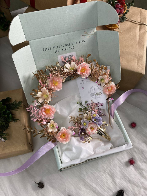 Darčekový box "malá princezná" - čelenka a pukačka