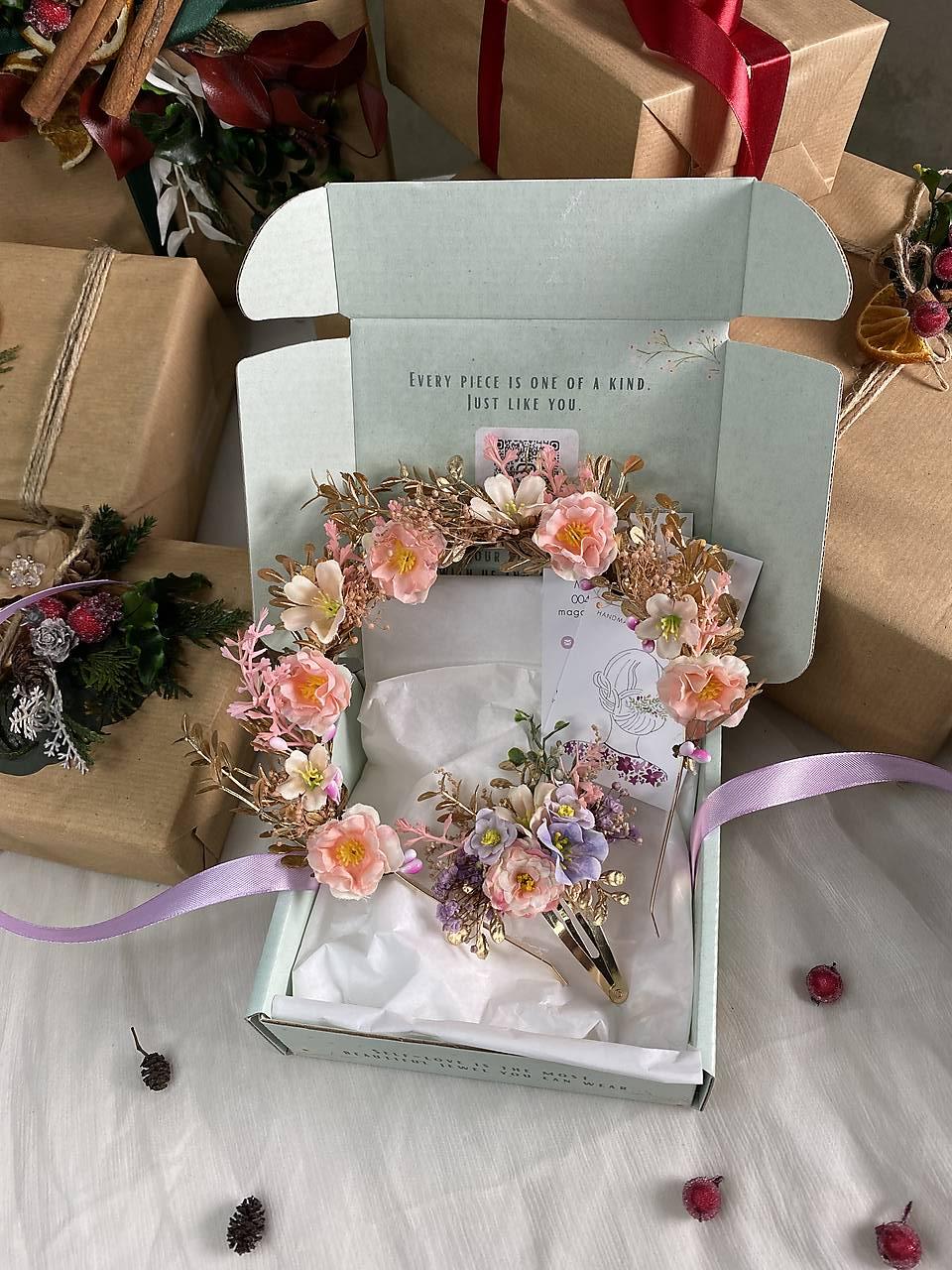 Darčekový box "malá princezná" - čelenka a pukačka