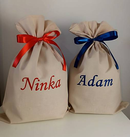 Obalový materiál - Mikulášske Vrecko s menom - 17949209_