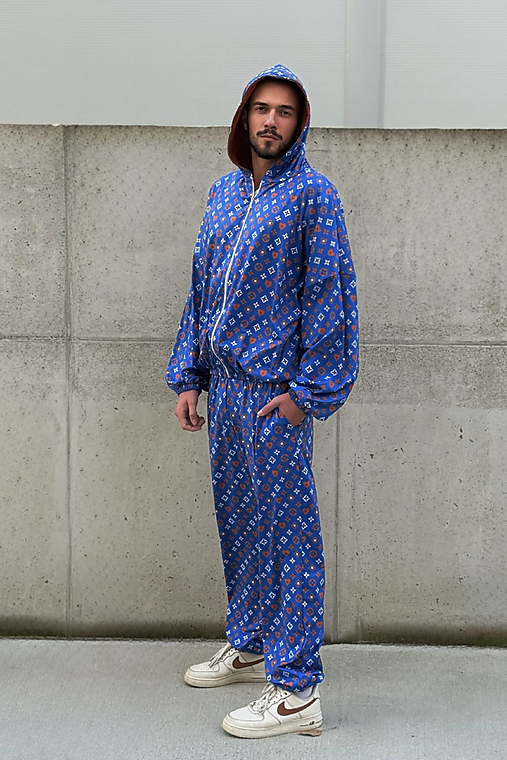 Mikiny - Pánska bombera BLUE ROYAL - 17946065_