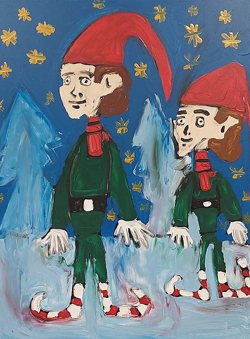 Dobrý obchod - Vianoční škriatkovia - bratia - 17948364_