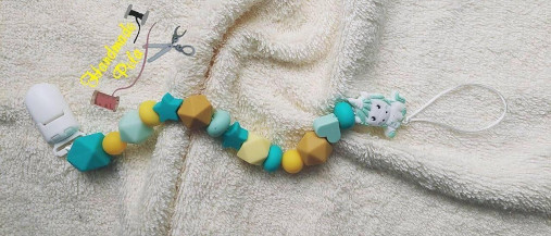 Detské doplnky - Retiazka na cumlík JEDNOROŽEC - 17946111_