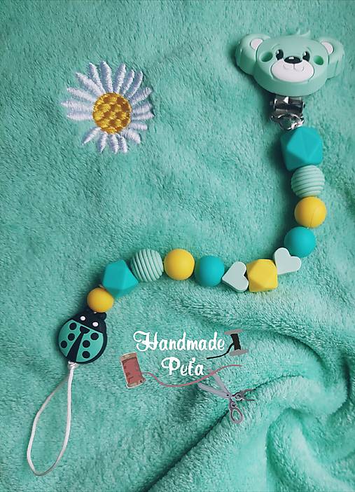 Detské doplnky - Šnúrka na cumlík  LIENKA - 17946273_