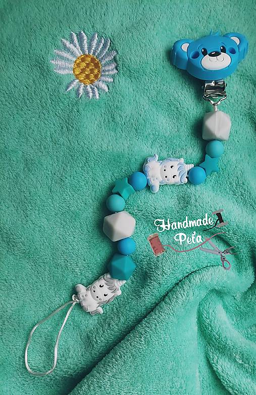 Detské doplnky - Šnúrka na cumlík  JEDNOROŽEC - 17946805_