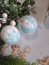 Dekorácie - Vianočné gule maľované horúcim voskom - 17947084_