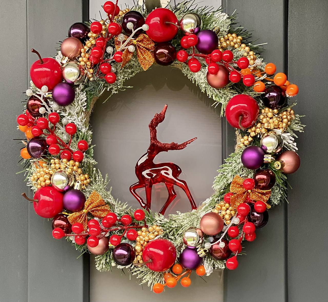 Vianočný veniec na dvere vianočná dekorácia