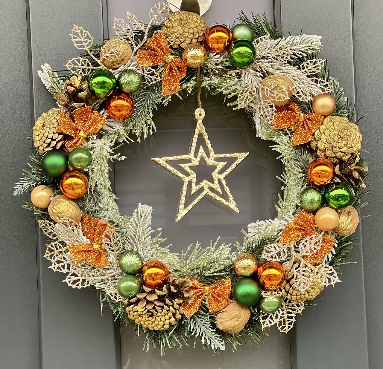 Vianočný veniec na dvere vianočná dekorácia Venček