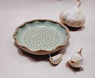 Nádoby - Keramický lis na cesnak Zelený - 17946159_