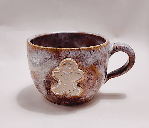 Nádoby - Keramický hrnček s perníčkom - 17946360_