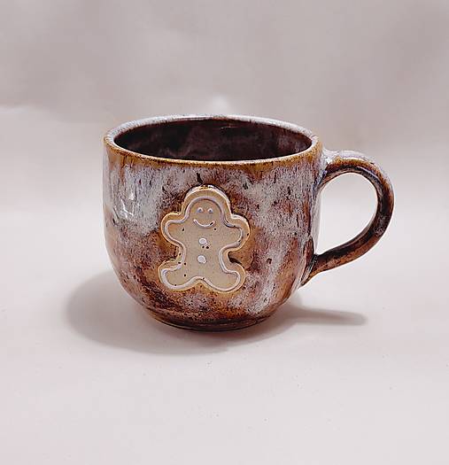 Nádoby - Keramický hrnček s perníčkom - 17946366_