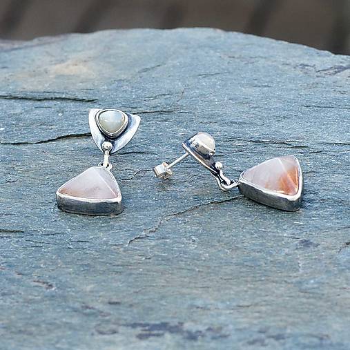 Náušnice - Náušnice zo striebra - Ihlanky - 17951007_