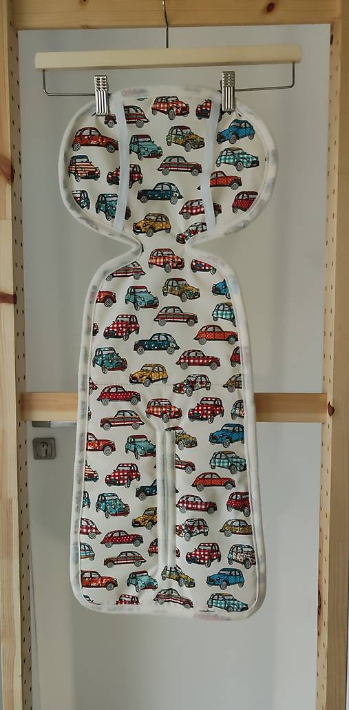 Detský textil - Vložka do autosedačky vajíčka 0-13 kg 100% Merino top super wash Natural proti poteniu a prechladnutiu Autíčko - 17950644_