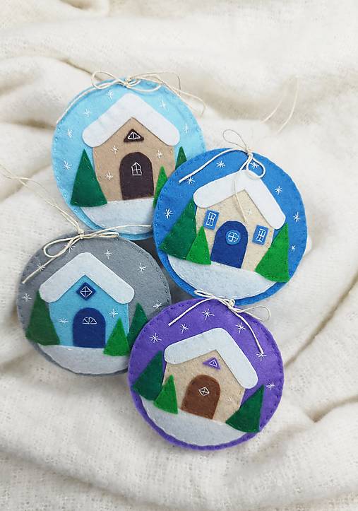 Dekorácie - Filcové gule - 17951691_