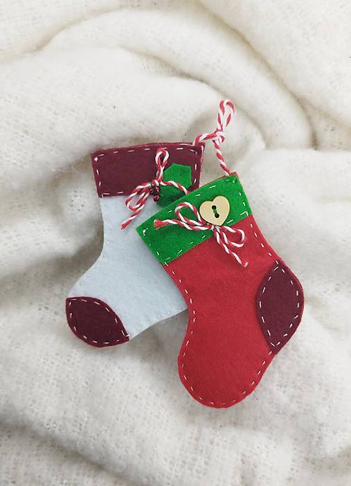 Dekorácie - Mikulášske čižmičky - 17951746_