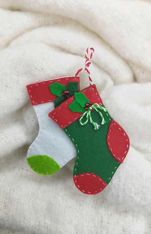 Dekorácie - Mikulášske čižmičky - 17951748_
