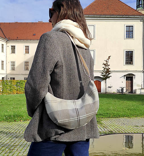 Kabelky - Poppy hnědá kostka - 17949780_