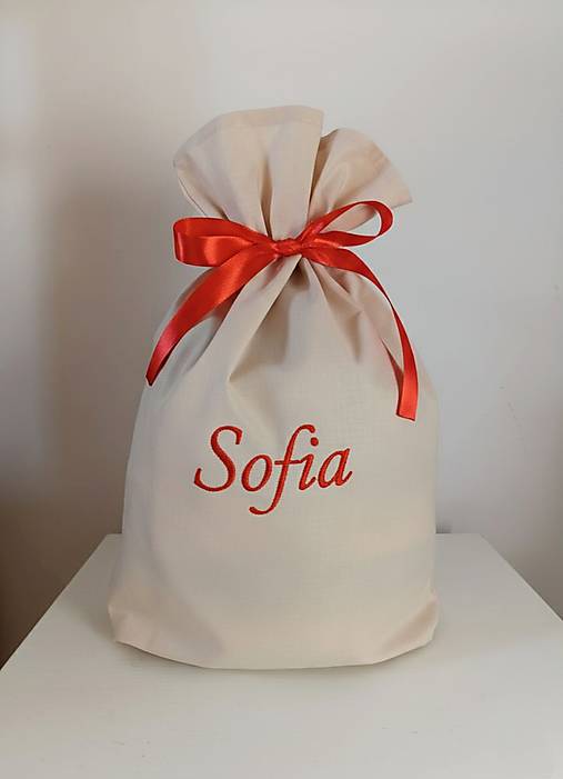 Obalový materiál - Mikulášske Vrecko vyšívané - 17949494_