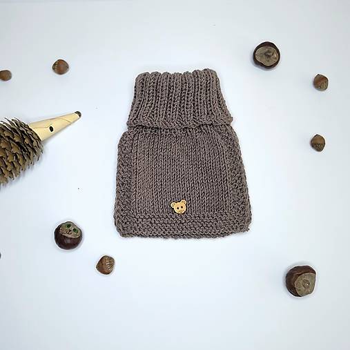 Detské doplnky - MiNi merino nákrčník s hodvábom (100% merino + 100% hodváb) - 17949995_