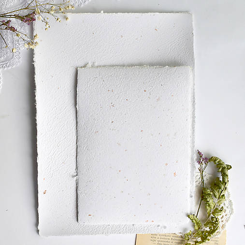 Papiernictvo - Ručný papier s medenou fóliou A4,A5 - 17952074_