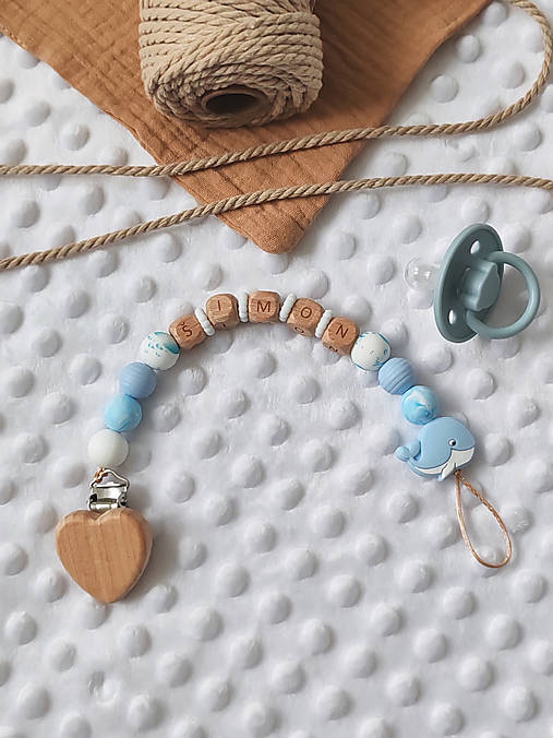 Detské doplnky - Retiazka na cumlík + DARČEK - 17949986_