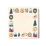 Papier - Lepiaci bloček "Doma na Vianoce" - 17949361_