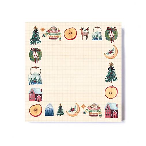 Papier - Lepiaci bloček "Doma na Vianoce" - 17949361_