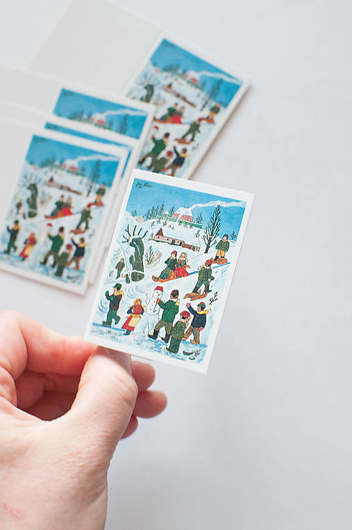 Úložné priestory & Organizácia - Menovka na darček "Jozef Lada" (Zimné hrátky) - 17949484_