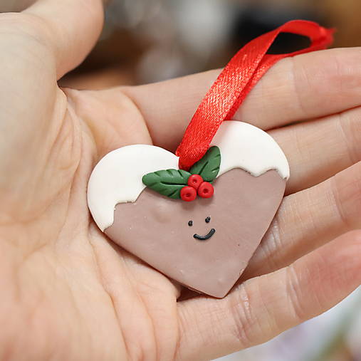 Vianočné ozdoby z polymérovej hmoty - Perníky